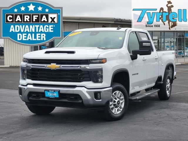 2025 Chevrolet Silverado 2500 HD LT in Summit White — front three-quarter view