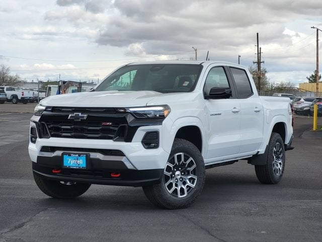 2026 Chevrolet Colorado Z71 in Summit White — front three-quarter view