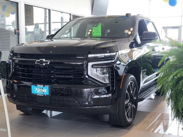2026 Chevrolet Tahoe RST in Black — front three-quarter view