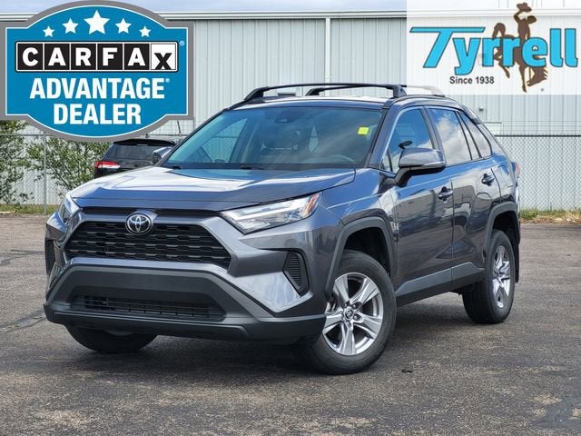2024 Toyota RAV4 XLE in Gray — front three-quarter view