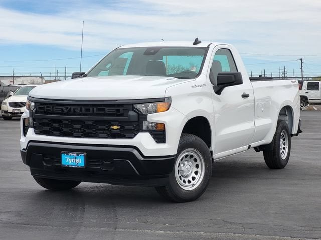 2026 Chevrolet Silverado 1500 WT in Summit White — front three-quarter view