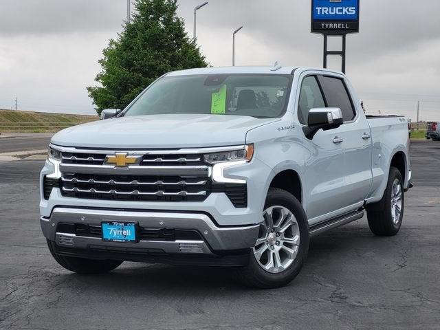 2026 Chevrolet Silverado 1500 LTZ in Polar White Tricoat — front three-quarter view