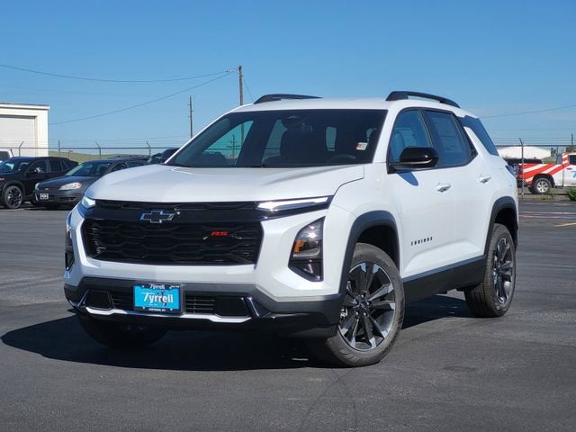 2026 Chevrolet Equinox RS in Polar White Tricoat — front three-quarter view