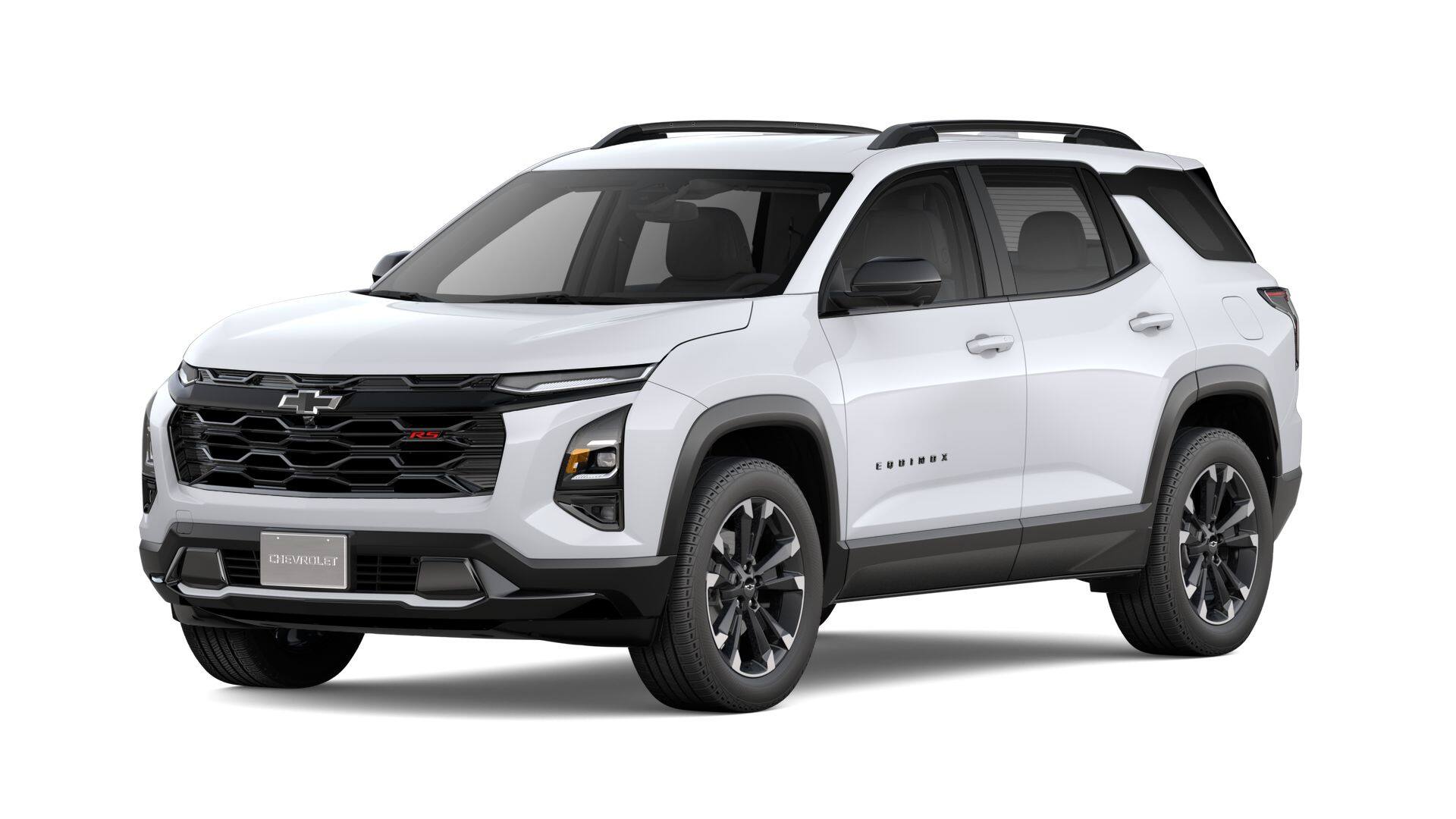 2027 Chevrolet Equinox RS in Polar White Tricoat — front three-quarter view