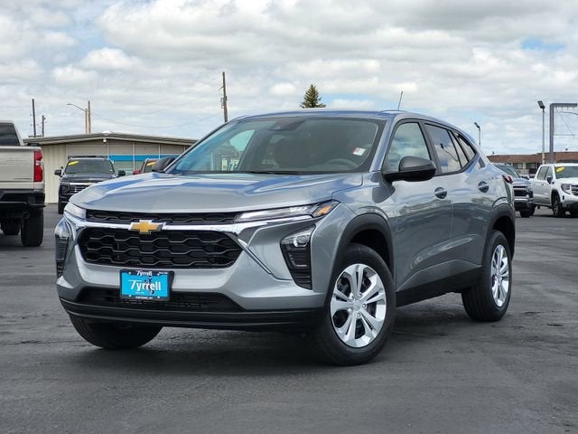 2026 Chevrolet Trax LS in Sterling Gray Metallic — front three-quarter view