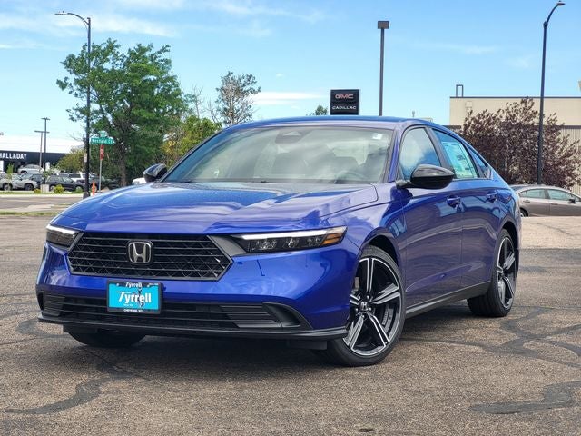 2026 Honda Accord Hybrid Sport in Still Night Pearl — front three-quarter view
